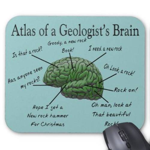 Het brein van een geoloog.